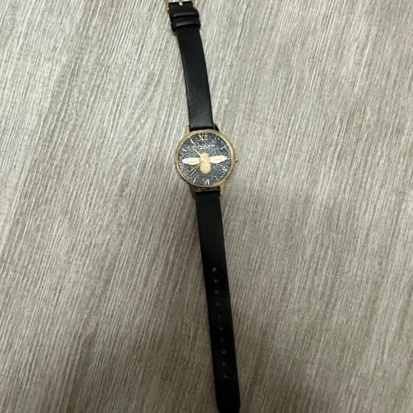 Olivia Burton black & gold bee watch - Picture 2 of 5